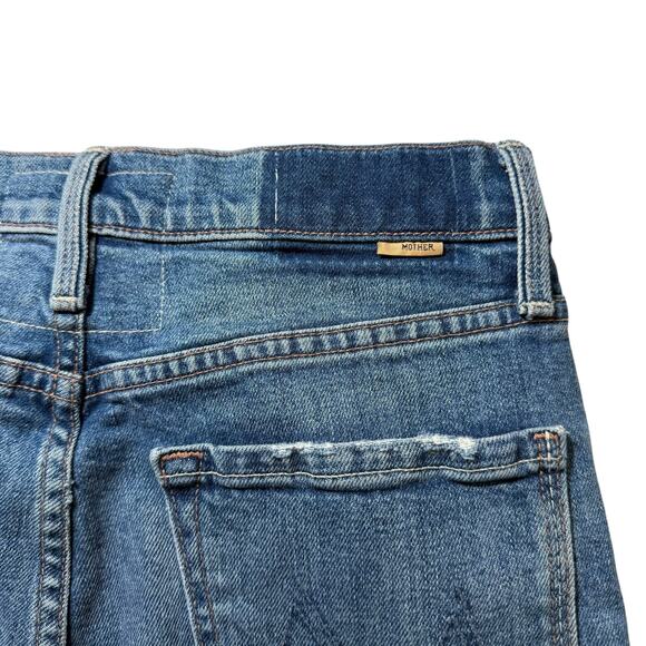 MOTHER SUPERIOR Tomcat Jeans High Rise Ankle Length Button Fly Blue 28” Waist - Picture 11 of 15